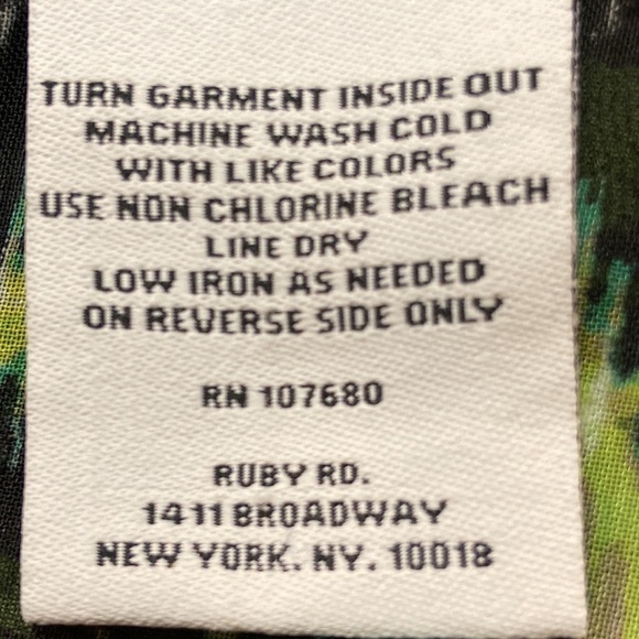 Ruby Rd V-Neck Button Down Art Deco Adjustable Sleeve Length Blouse EUC SZ 24W - Picture 7 of 12